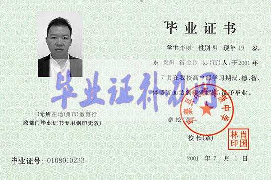 PS高中畢業證模板