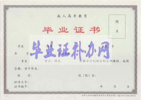 民辦大學畢業證樣本圖片模板